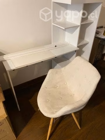 Escritorio con repisa y silla - Imagen 4