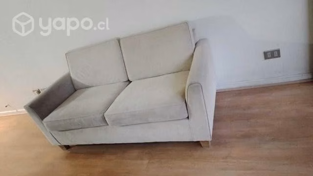 Sillón 2 cuerpos gris/rosado claro - Imagen 2