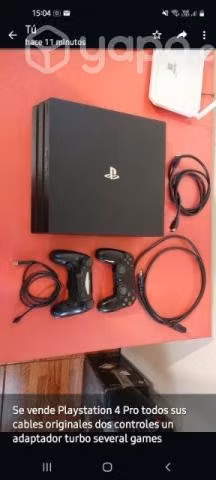 Playstation 4 Pro. (todos sus cables)