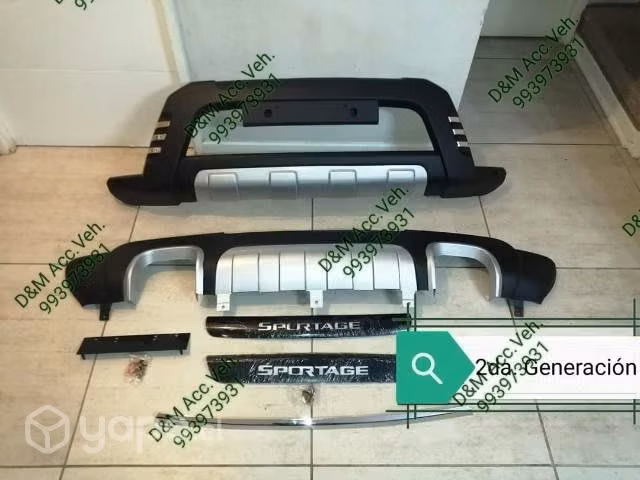 Bumper y difusor kia sportage