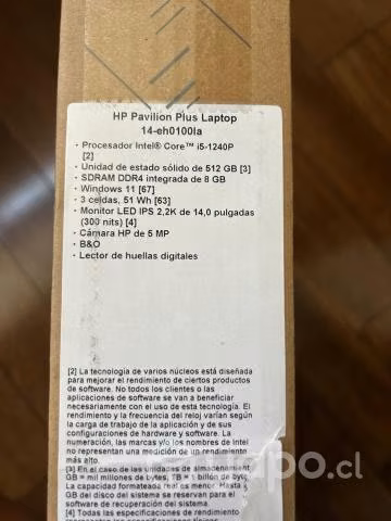 HP Pavilion Plus 14 nuevo sin uso con caja abierta - Imagen 4