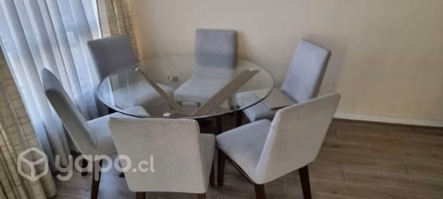 Comedor redondo vidrio