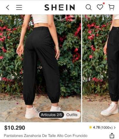 Pantalón negro de mujer - Imagen 2