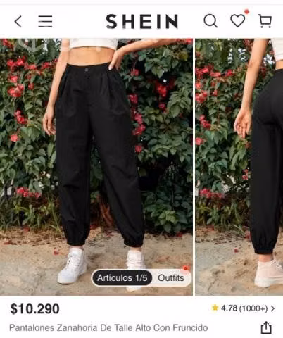 Pantalón negro de mujer