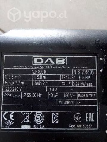 Bombas ALP 800M mitad de precio