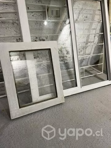 Ventana Termopanel PVC Corredera Blanca 86x86cm