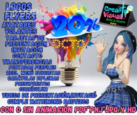 Logos, Flyers, tarjetas, avatares, videos,
