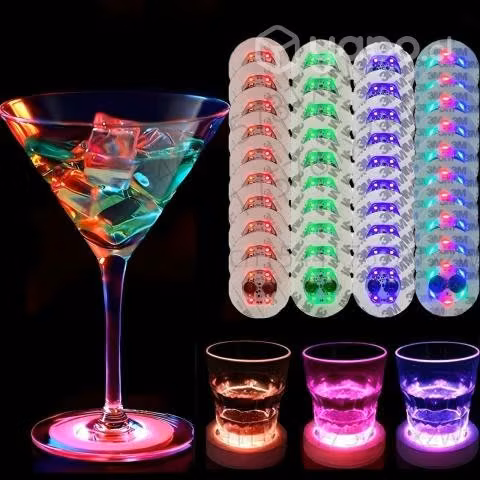 Portavasos con luz