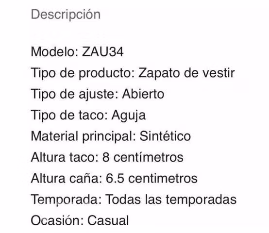 Zapatos Todopiel Modelo Reina Talla 39
