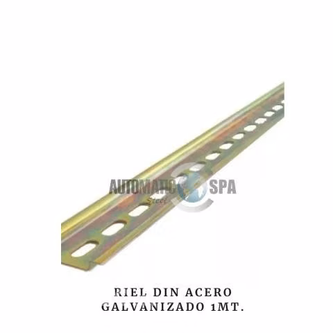 Riel Din acero galvanizado 1mt