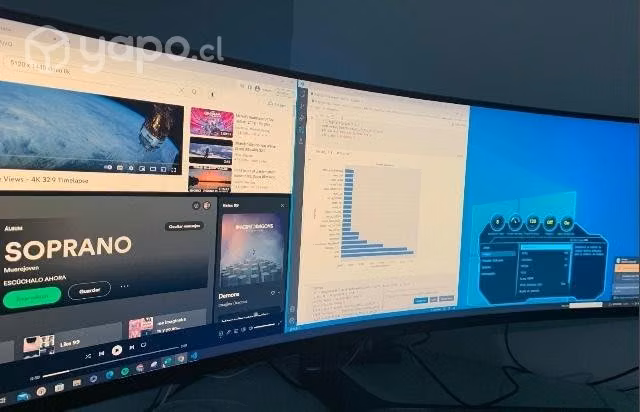 Pantalla 49 Qled Monitor 32:9 súper ultra