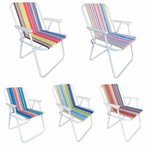Silla reposera multicolor