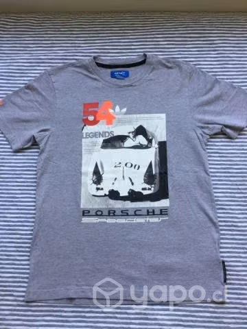 Polera Adidas-Porsche Gris