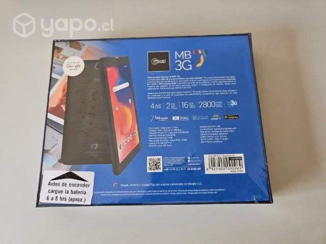 Tablet mb7 3G (con chip) NUEVA Y SELLADA/ Garantía