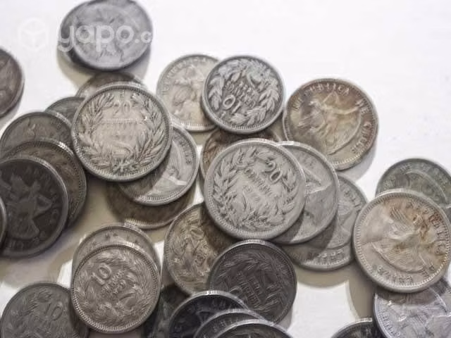 Lote monedas antiguas de chile