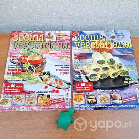 COCINA VEGETARIANA SANA Y NATURAL / 2 revistas