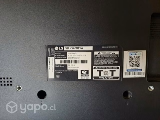 Smart TV 32" LG excelente