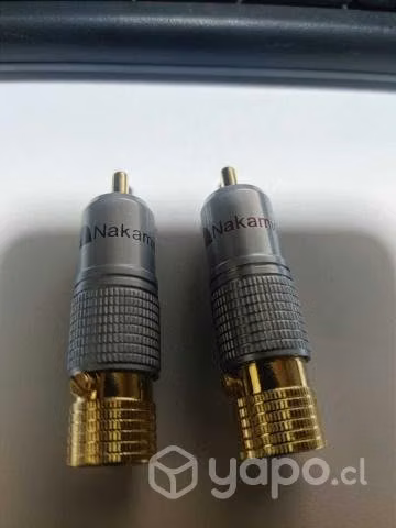 Conector Rca Nakamichi, 1 Hembras, 1 Machos