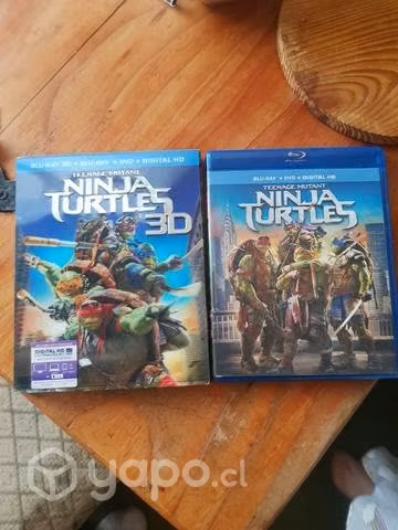 Tortugas ninja en blu ray y 3D