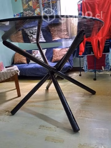 Mesa vidrio grueso