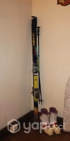 Skis hot head con fijaciones botas 40