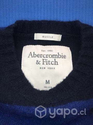 Sweater / Chaleco abercrombie & fitch azul hombre