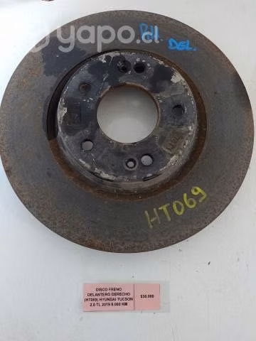 Disco Freno Del der (HT069) Hyundai Tucson 2.0