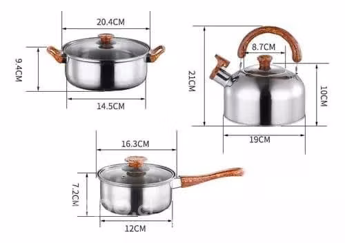 Set de Ollas de Cocina+Tetera - Imagen 4