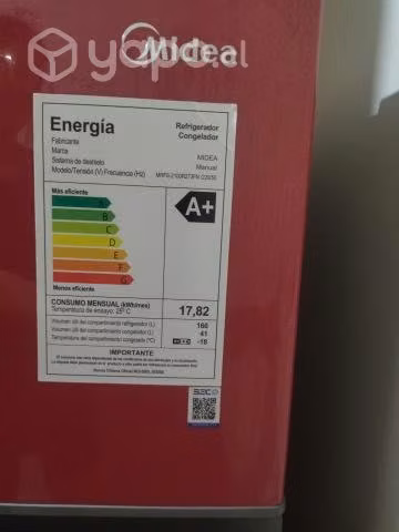 Refrigerador Midea / Frío Directo / 207 Litros