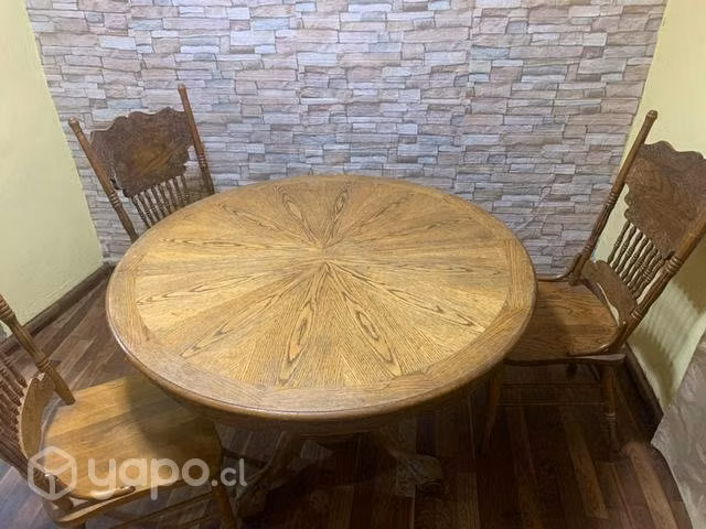 Comedor americano original de piña con detalles