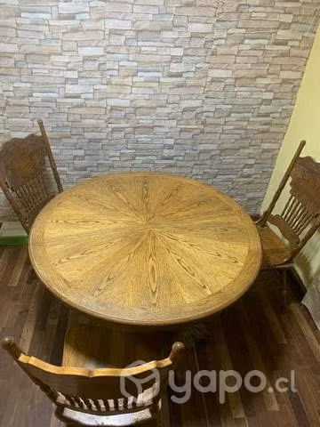 Comedor americano original de piña con detalles
