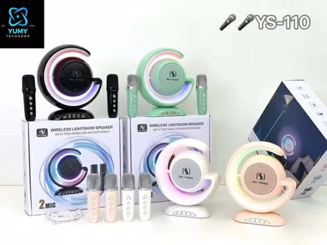 Altavoz BluetoothMicrófono YS-110 con luz colorida