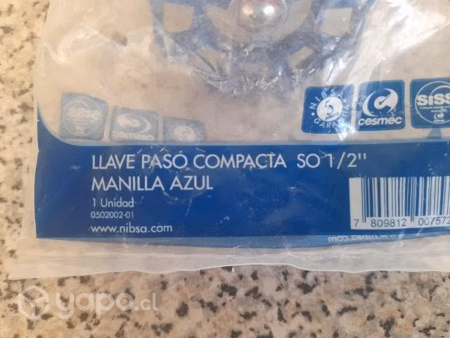 Llave de paso reforzada 1/2" SO - Imagen 2
