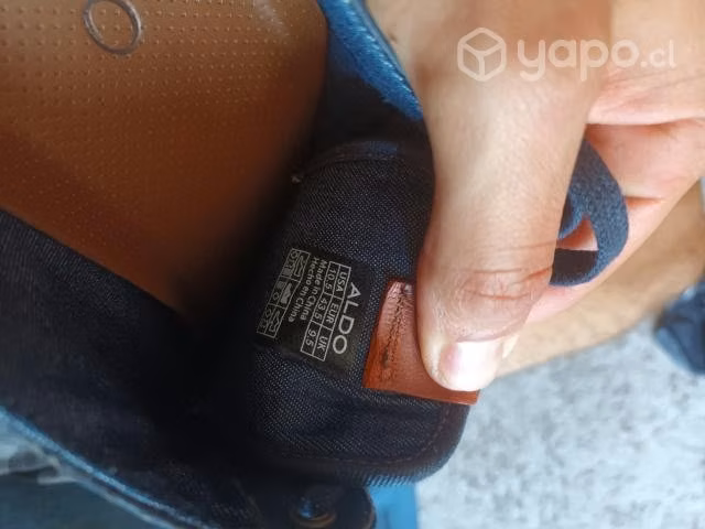 Zapatillas Aldo azules con café y blanco - Imagen 5