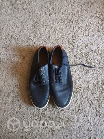 Zapatillas Aldo azules con café y blanco