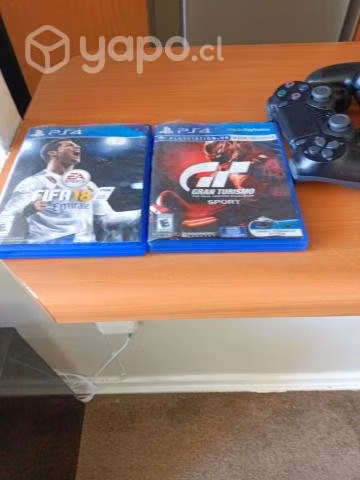 Play 4 slim + 2 Juegos + 2 joystick