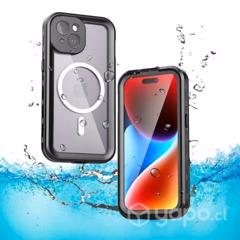 Carcasa Iphone 15 Sumergible Waterproof Black Gray