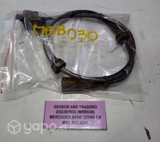 Sensor ABS Trasero Izq (MBB030) Mercedes Benz