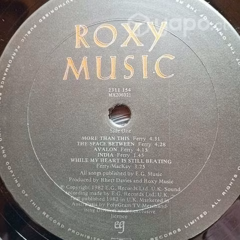 DISCOS VINILOS ROXY MUSIC el tabo
