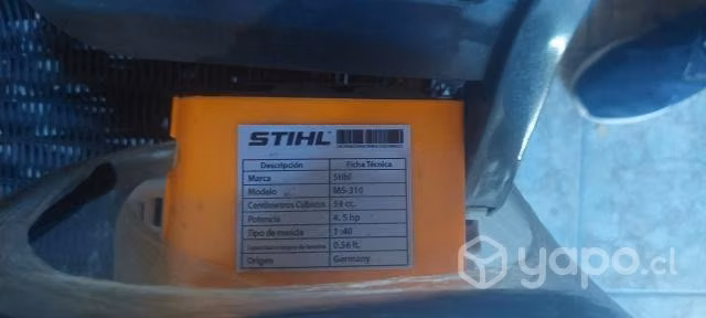Motosierra sin uso MS310