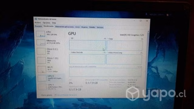 Notebook core i7 por renovación