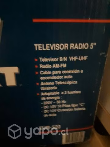 Televisor radio 5" irt portátil