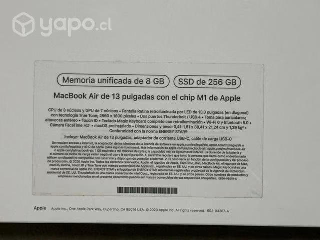 Macbook Air chip M1 Apple 2020
