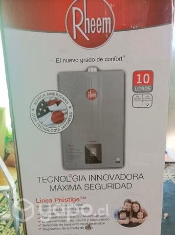 Calefont rheem 10 lts gas licuado
