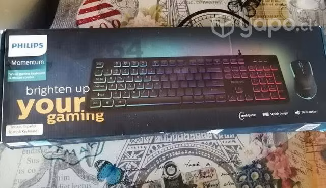 Teclado y Mouse Philips usado