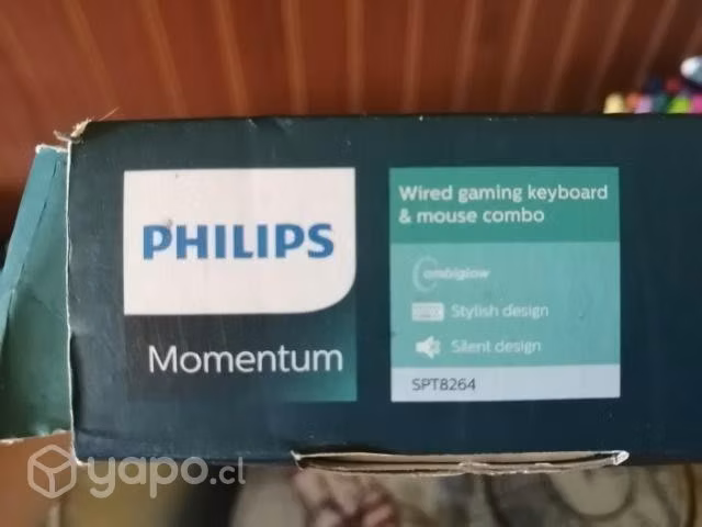Teclado y Mouse Philips usado