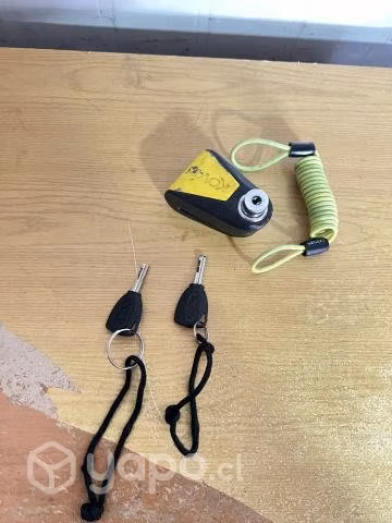 Candado de disco con alarma