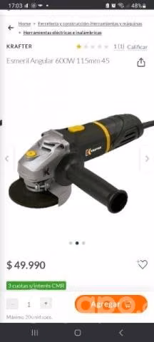 Esmeril krafter 600w