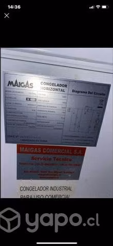Congelador de 410 lts