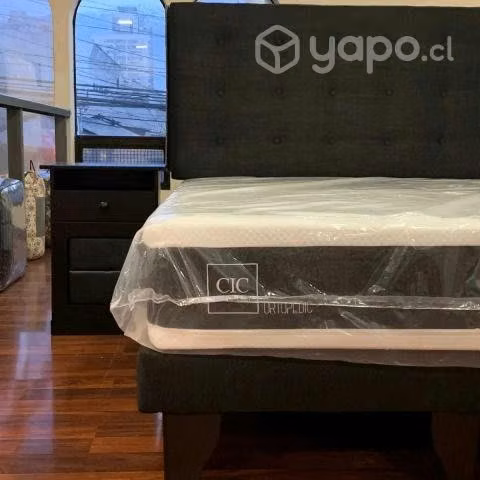 Cama Cic Ortopedic + Set Veladores - Imagen 2